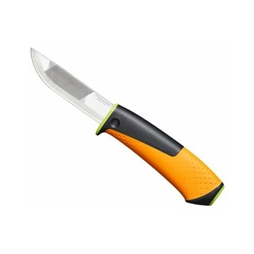 фото Нож fiskars для тяжелых работ с точилкой