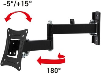 Кронштейн для телевизора LED 10"-27" наклонный