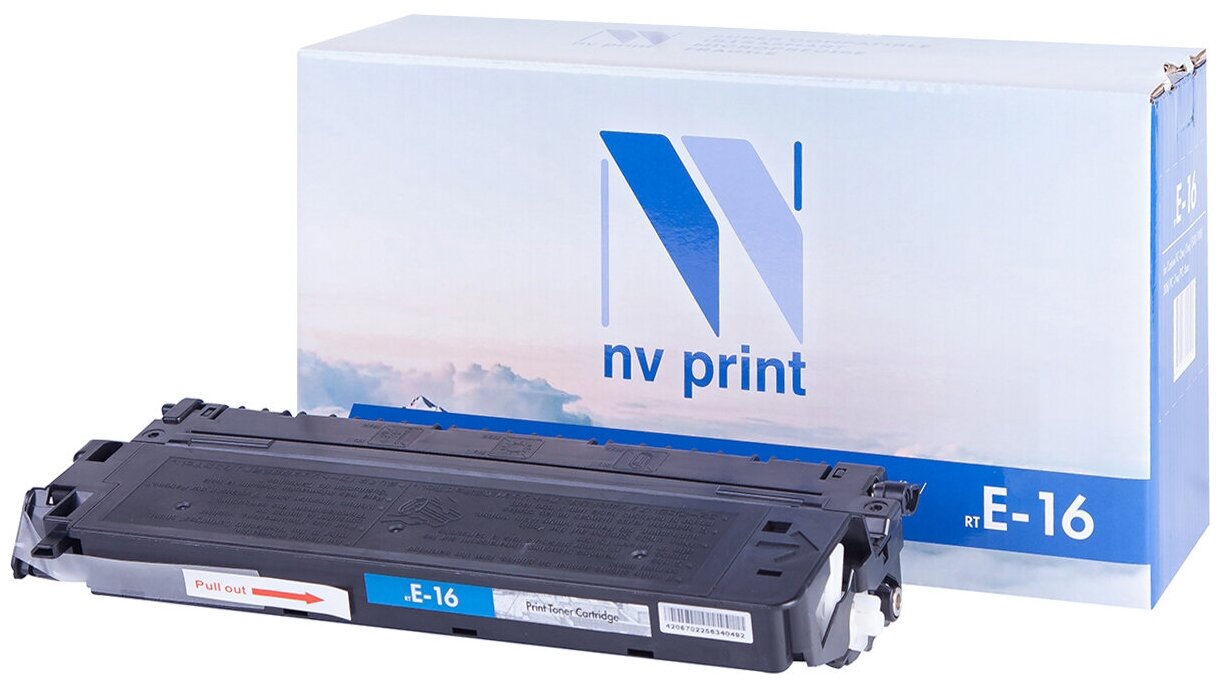 Лазерный картридж NV Print NV-E16 для Canon FC-2xx, 3xx, 530, 108, 208, PC-7xx, PC-8xx (совместимый, чёрный, 2000 стр.)