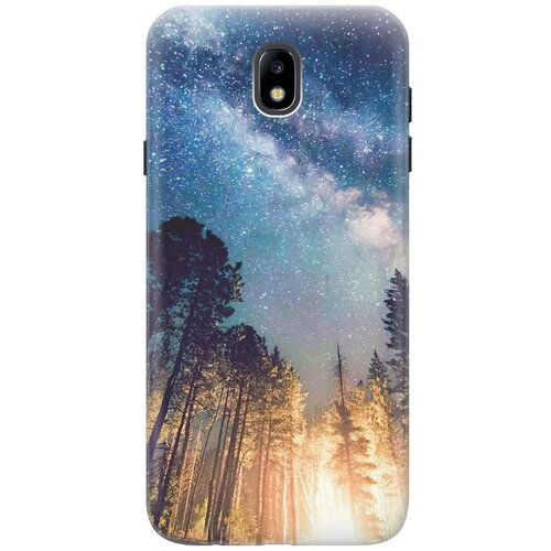 фото Gosso ультратонкий силиконовый чехол-накладка для samsung galaxy j7 (2017) с принтом "млечный путь"