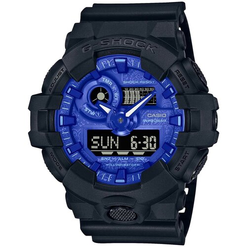 фото Наручные часы casio часы мужские casio g-shock ga-700bp-1a, синий, черный