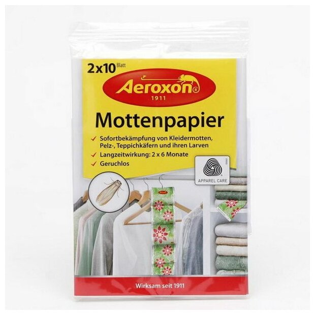 Подвеска Aeroxon Mottenpapier от моли