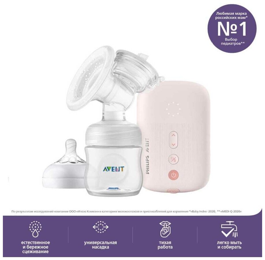 Молокоотсос электронный Philips AVENT Plus SCF391/11 plus scf 391/11