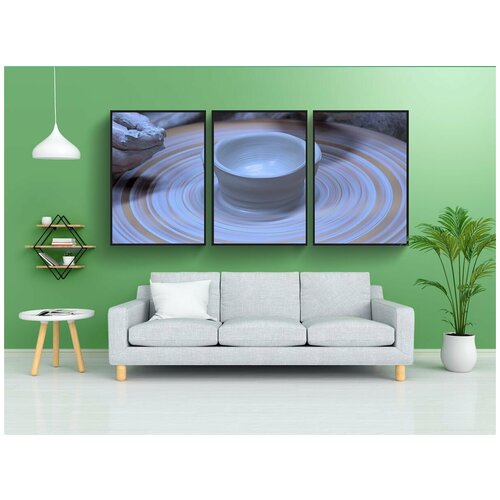 фото Набор модулных постеров для интерьера "гончаров, объем, хаб" 60x90 см. в тубусе, без рамки lotsprints