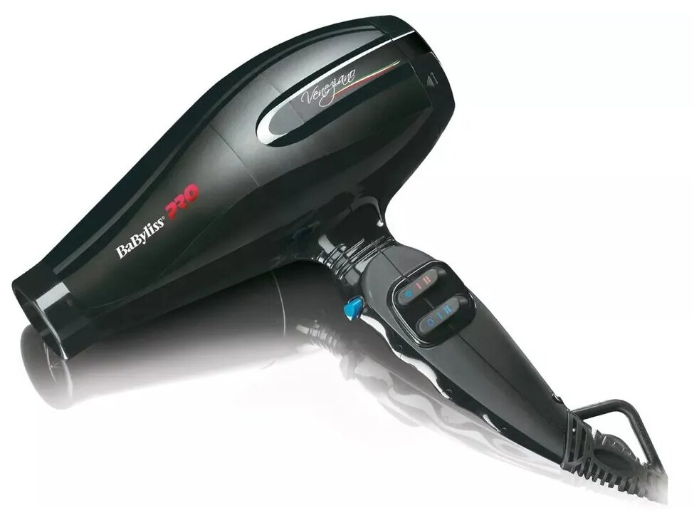 Babyliss Профессиональный фен Veneziano с ионизацией, 2200W ionic, 2 насадки (Babyliss, ) - фото №2