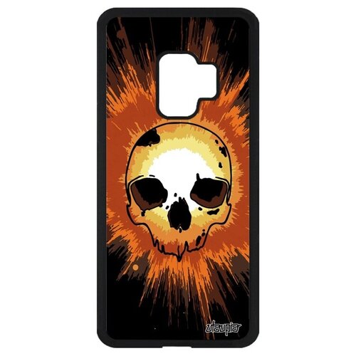 фото Защитный чехол на смартфон // samsung galaxy s9 // "череп" мертвец скелет, utaupia, оранжевый
