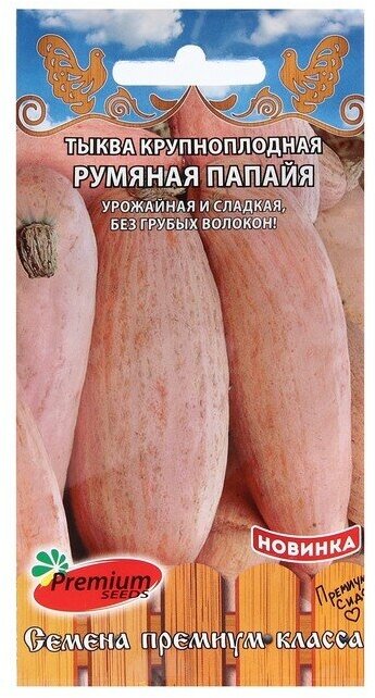 Premium seeds Семена Тыква "Румяная папайя", 5 шт.