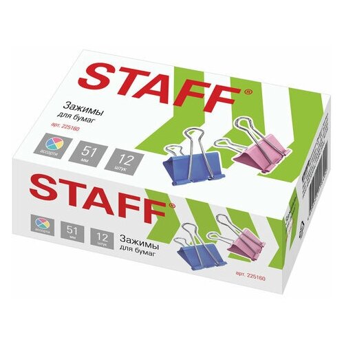 зажимы для бумаг staff 225159 комплект 6 уп Зажимы Unitype для бумаг STAFF Profit - (4 шт)