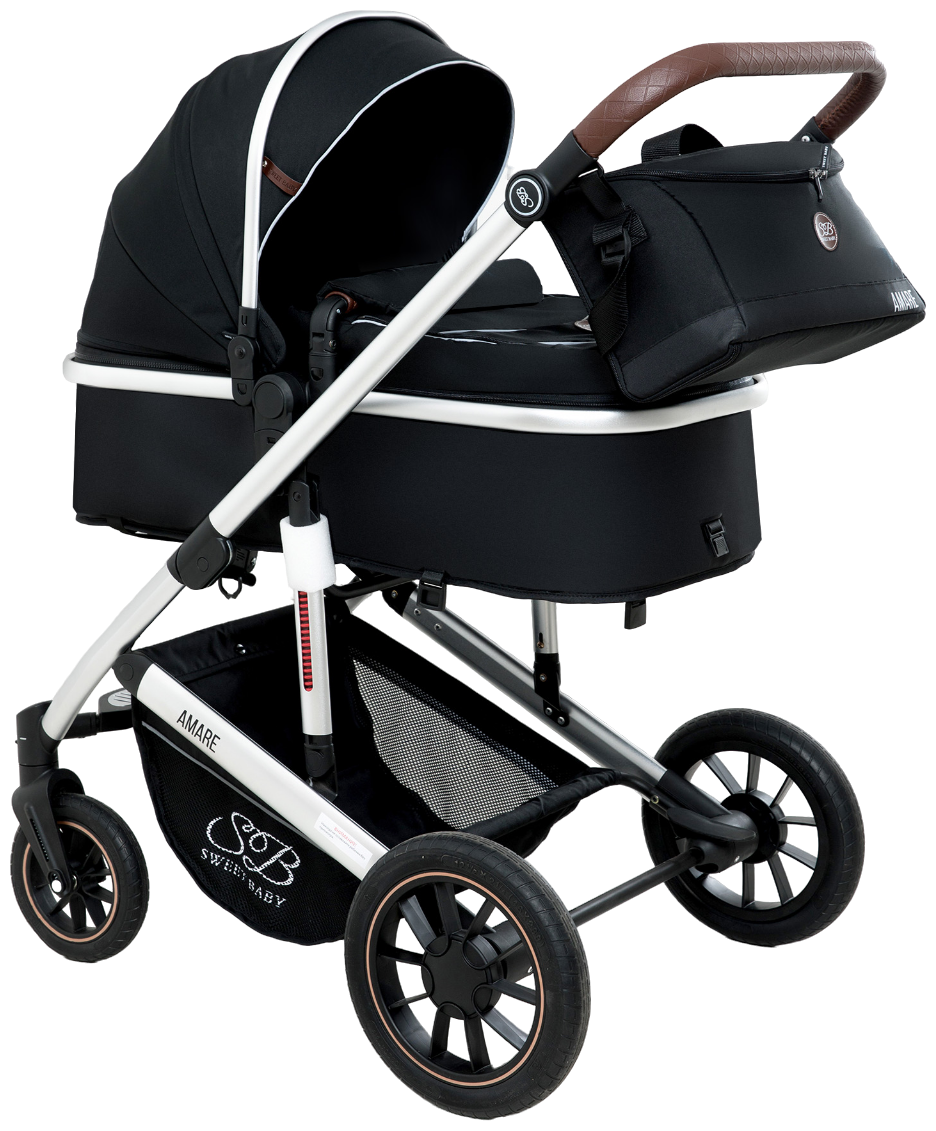 Коляска Sweet Baby 2в1 Amare Black