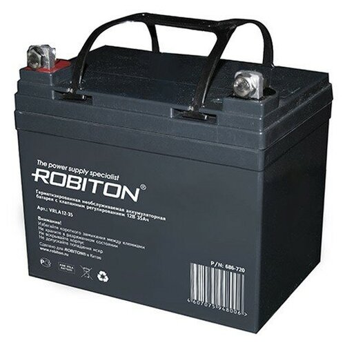 Аккумулятор Robiton VRLA12-35 35000mAh 13975 аккумулятор robiton vrla12 9