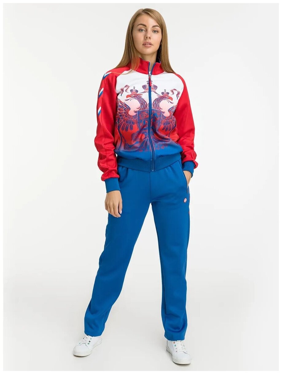 Костюм ANDREW KLOFF, олимпийка и брюки, силуэт свободный, размер 44, синий — купить в интернет-магазине по низкой цене на Яндекс Маркете