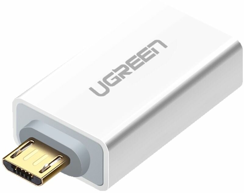 Адаптер UGREEN US195 (30529) Micro USB to USB 2.0 OTG Adapter. Цвет: белый