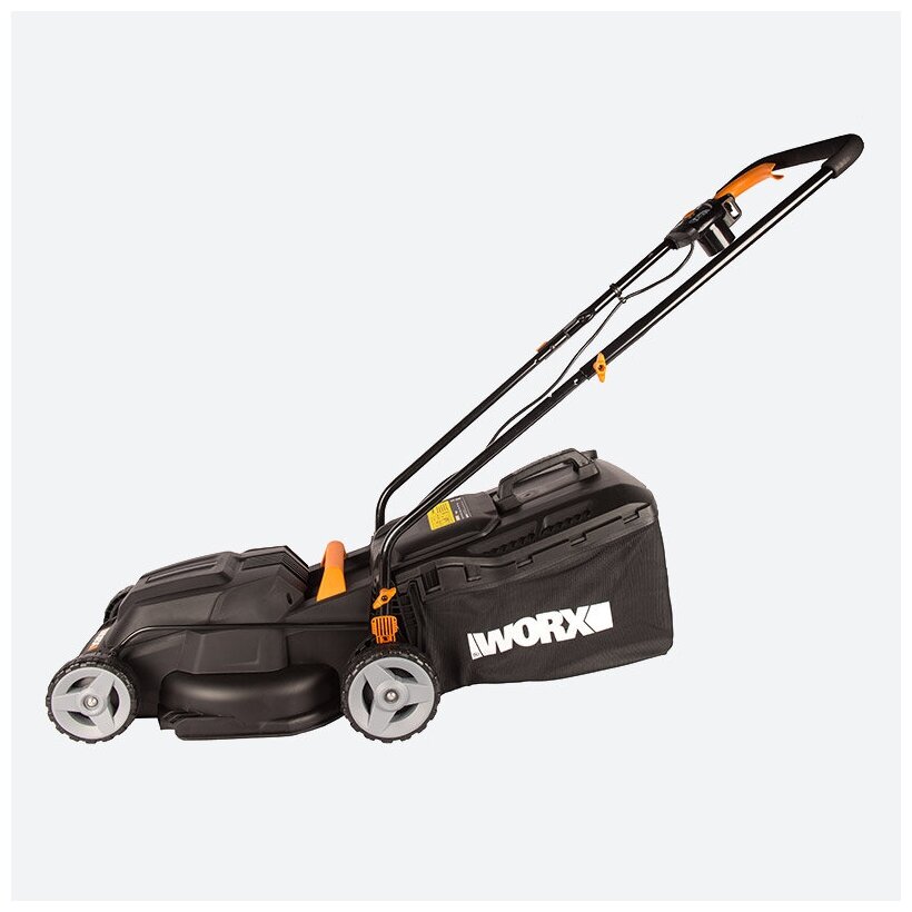 Газонокосилка электрическая WORX WG713E, 1200Вт, 34 см - фотография № 6