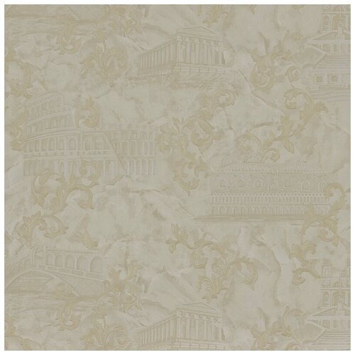 Обои Fipar Azzurra R 22719 Винил на флизелине (1,06*10,05) Зеленый, Архитектура/Вензель