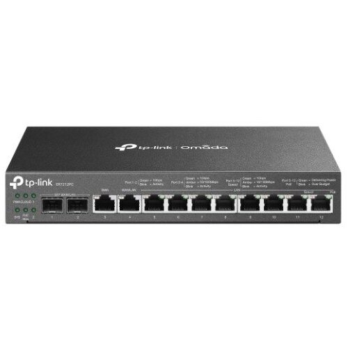 TP-Link ER7212PC Гигабитный VPN-маршрутизатор Omada с портами PoE+ и контроллером