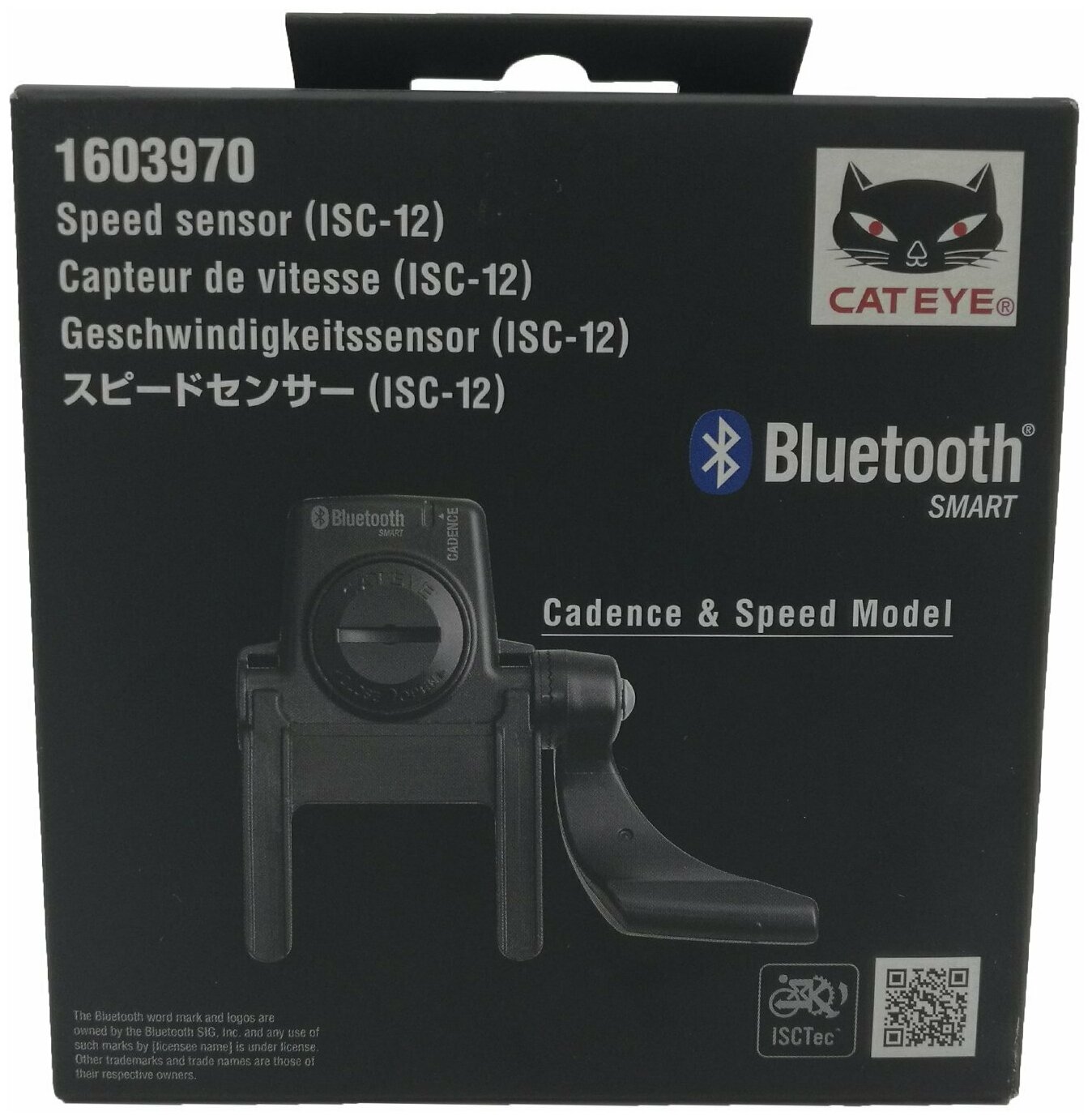 Датчик скорости и каденса Cat Eye ISC-12 B SPD/CDC Bluetooth для велокомпьютера и (или) смартфона