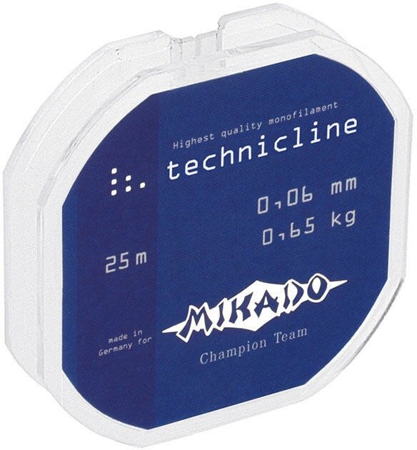 Леска мононить Mikado TECHNICLINE 0,12 (25 м) - 2.10 кг.