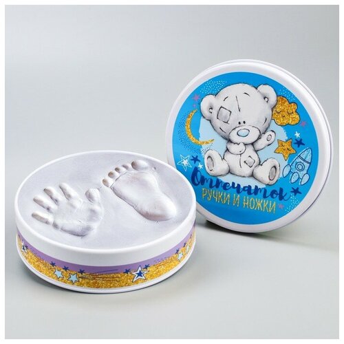 фото Набор для творчества "сделай слепок ручки и ножки вашего малыша" из гипса, me to you mikimarket