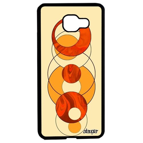 фото Стильный чехол на смартфон // galaxy a5 2016 // "круги" дизайн геометрический, utaupia, оранжевый