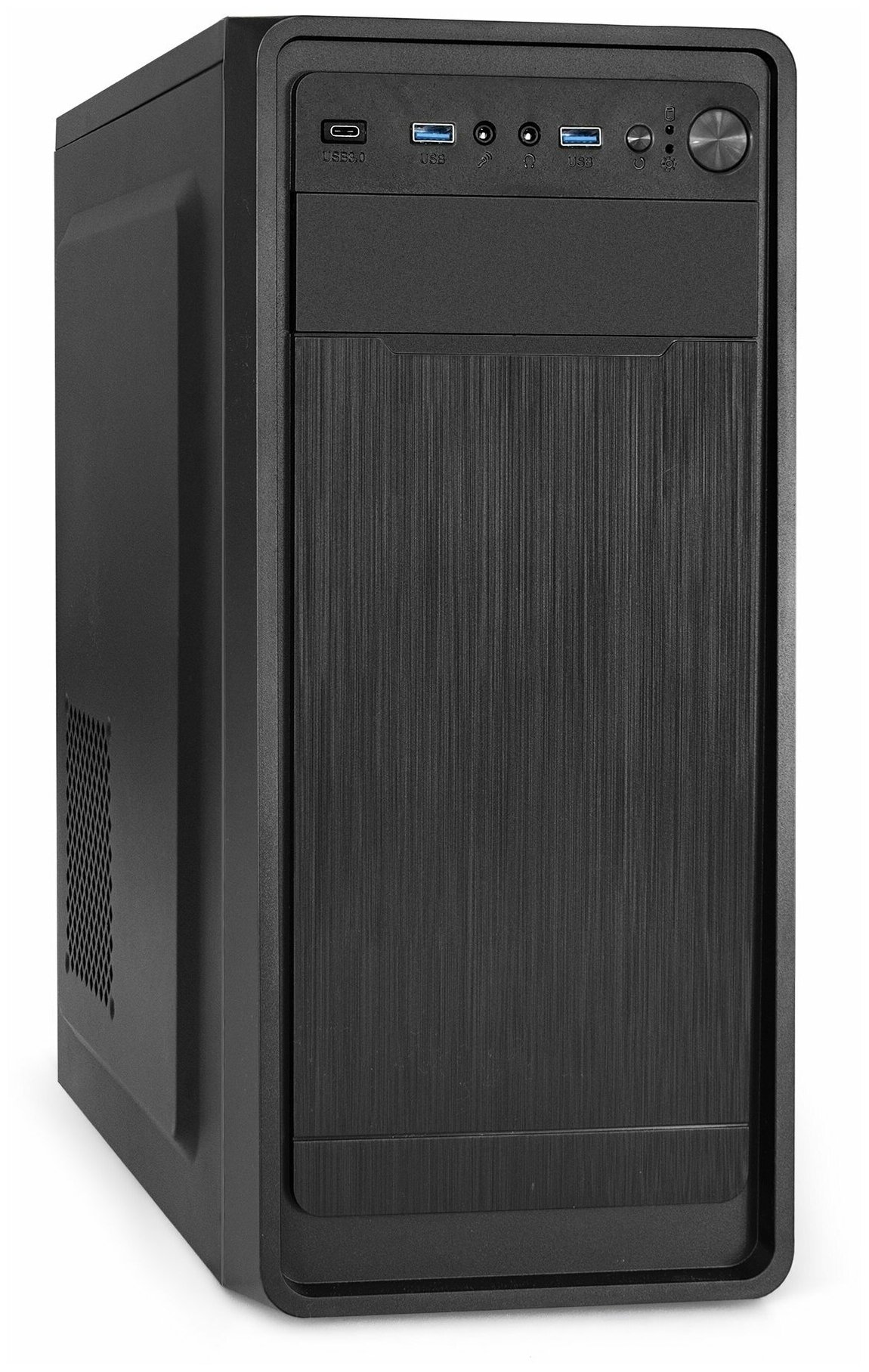 Корпус Miditower ExeGate XP-332UC (ATX, без БП, 2*USB3.0+1*TypeC, аудио, черный) EX287371RUS