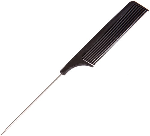 Расческа гребень для волос с металлической ручкой 20 см