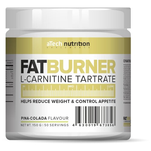 L-CARNITINE «FATBURNER», aTech Nutrition, пина-колада, 150гр