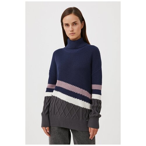 фото Свитер finn flare, размер l, темно-синий (101)