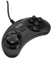 Геймпад для Sega 16-bit, 6 кнопок, черный 5239413