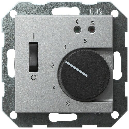 Gira Термостат Gira System 55 теплого пола алюминий 039426 17553₽