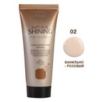 Lavelle Тональный крем флюид Natural Shine, 30 мл, оттенок: 02 ванильно-розовый - изображение