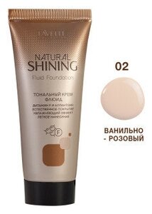 Фото Lavelle Тональный крем флюид Natural Shine, 30 мл, оттенок: 02 ванильно-розовый