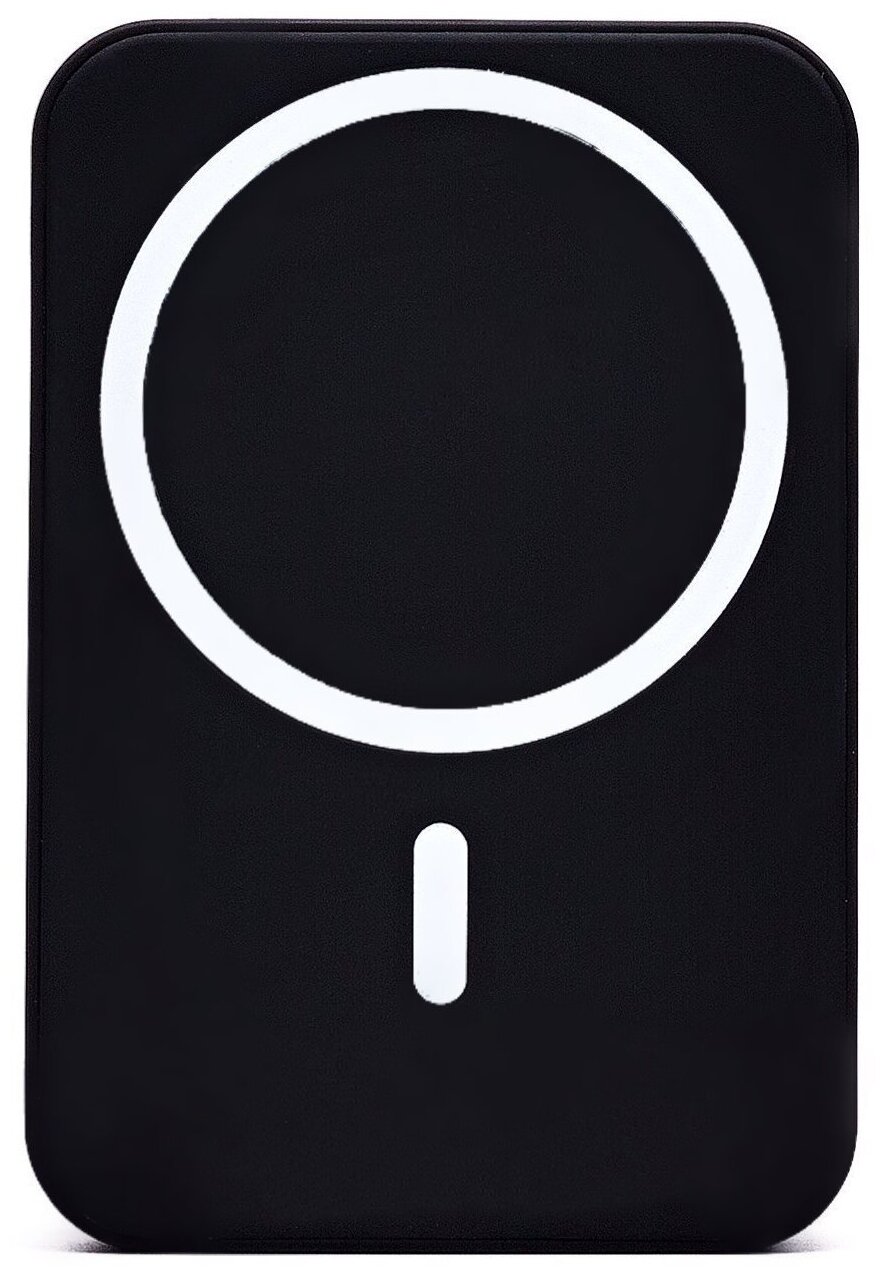 Внешний аккумулятор Magsafe для iPhone / Быстрая беспрооводная зарядка повербанк для iPhone 12,13, Xs, X, SE магнитная / Черный