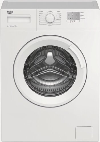Изображение товара Стиральная машина BEKO WRS 5511 BWW Максимальная загрузка: 5 кг, белая, отжим 1000, 15 автоматических программ