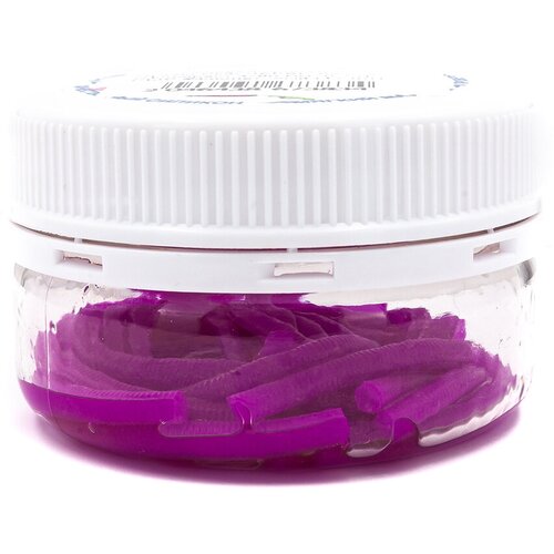 Силиконовая приманка NyaskiClub червь Лапша Доширак 3х90 мм 07 гр СЫР Фиолетовый 12 шт 695₽