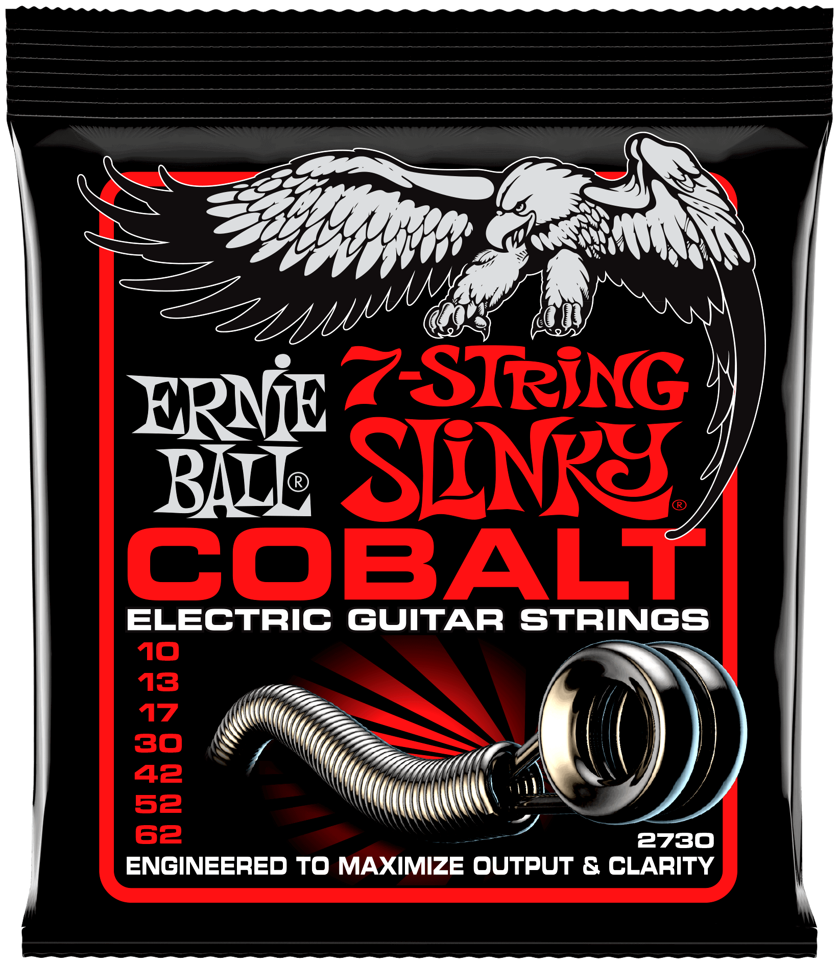 Набор струн Ernie Ball 2730 7-String Slinky Cobalt