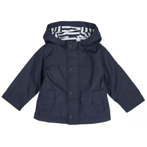 фото Куртка chicco для мальчиков, с капюшоном, размер 104, цвет тёмно-синий