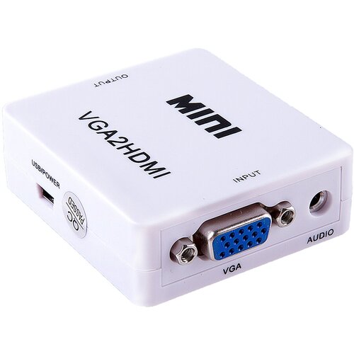 Мультимедиа конвертер VGA to HDMI Greenconnect серия Greenline GL-v122 переключатель hdmi 3 x 1 greenline 1080p 60hz usb доп питание gl v301cp greenconnect hdmi m 3 x hdmi f gl v301cp