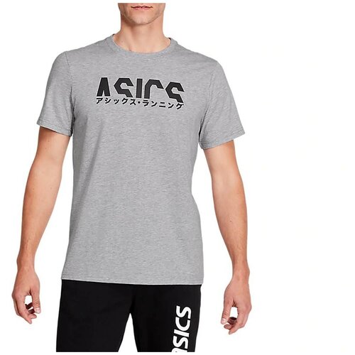 фото Футболка asics katakana graphic tee серый s 2031b912-020