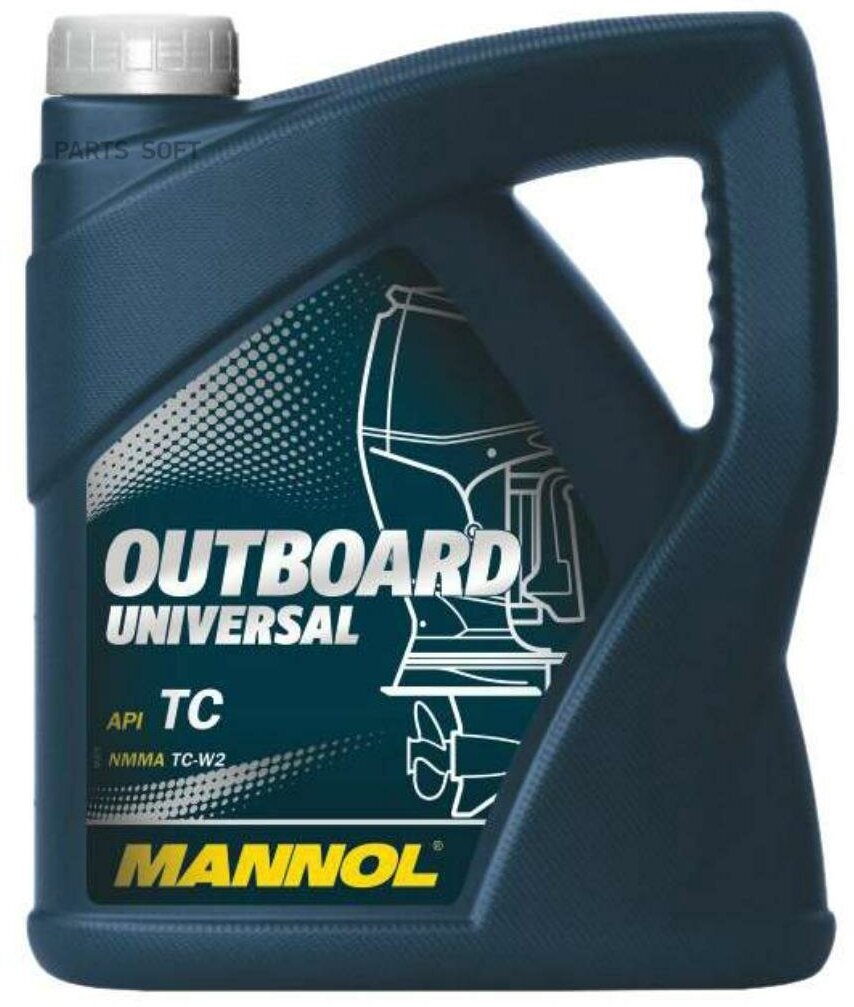 Масло mannol 2-х тактное outboard universal api tc 4л мин mn7208-4