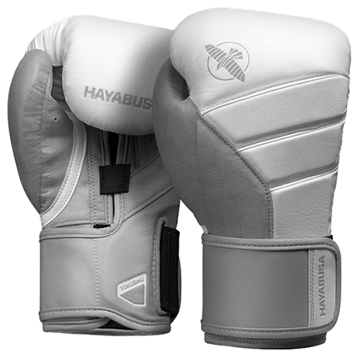 Боксерские перчатки Hayabusa T3 White/Grey (10 унций)