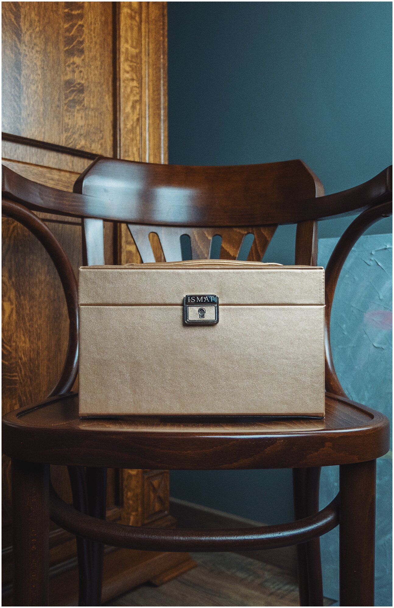 Шкатулка из искусственной кожи IsmatDecor, — фото 1