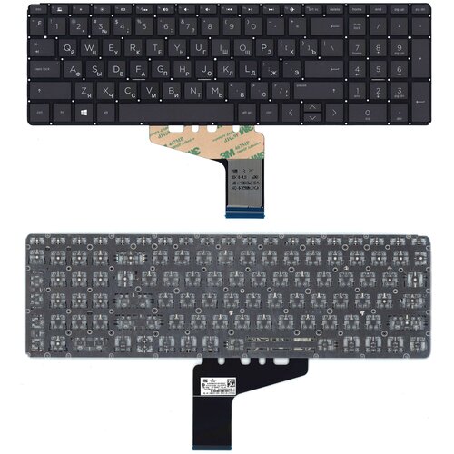 Клавиатура для ноутбука HP Omen 15-DH черная разъем для ноутбука hp omen 15 dh 15t dh c кабелем