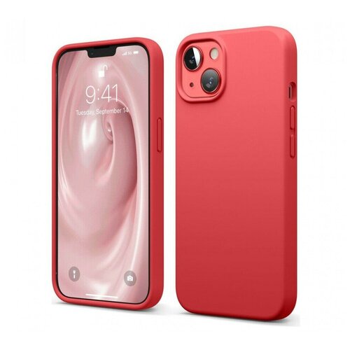 фото Чехол elago soft silicone (liquid) для iphone 13, цвет красный (es13sc61- rd)