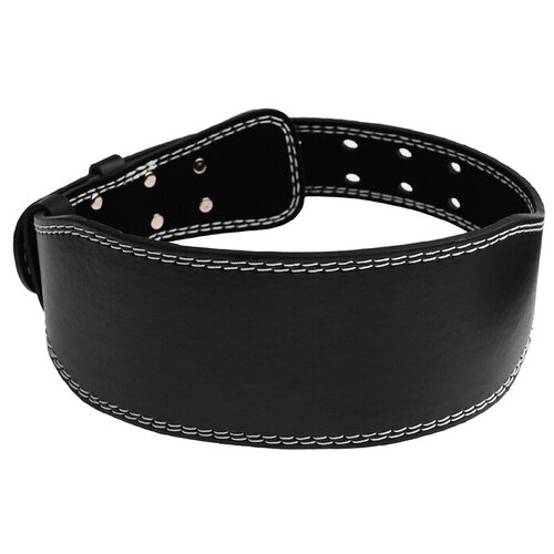 фото Пояс для тяжелой атлетики 120 см, искусственная кожа, цвет черный no name