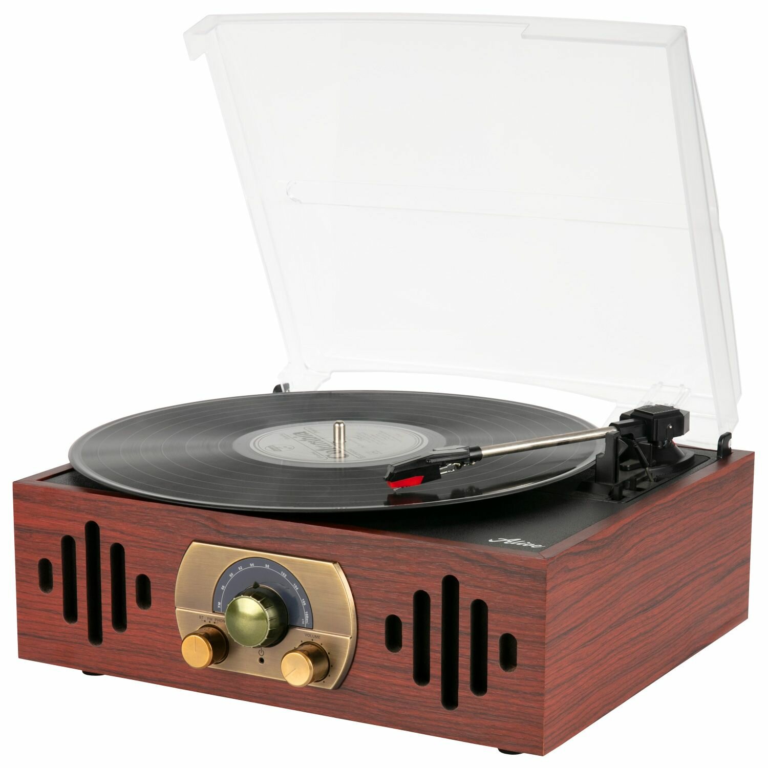 Alive Audio QUATTRO LP wood виниловый проигрыватель c bluetooth