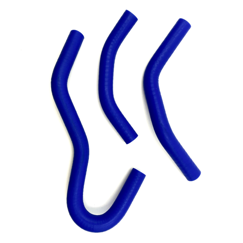 Патрубки отопителя ГАЗон Next (3 шт.) армированный силикон синий / РусТех