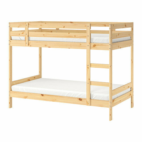 Двухъярусная кровать IKEA MYDAL, размер: 206х97 см, спальное место: 200х90 см, сосна