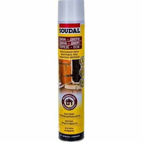 Ручная пена Soudal 45 12*750мл огнестойкая ручная пена soudal соудафоам фр 132779