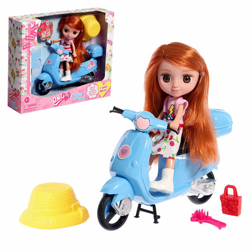 Кукла-малышка «Маша» с мопедом и аксессуарами, микс кукла малышка маша с лошадкой и аксессуарами микс комплект из 2 шт