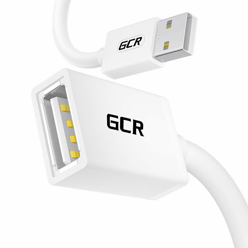 GCR Удлинитель 0.15m USB 2.0, AM/AF, белый, 28/28 AWG, морозостойкий, GCR-52438 Greenconnect USB 2.0 AM - USB 2.0 AF 0.15 м (GCR-52438) - фото №12